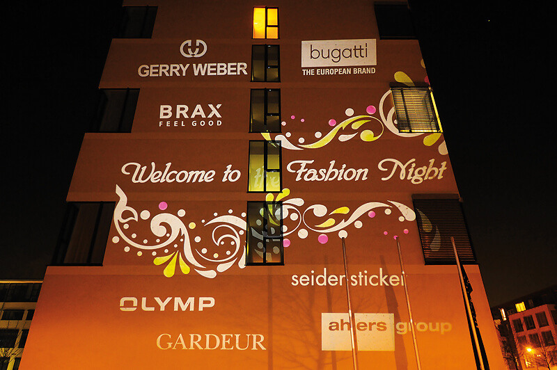 Gerry Weber Fashion Night Light Art Stefan Hollenberg